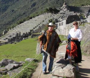 Machu-Picchu-wedding-couple-walking-around