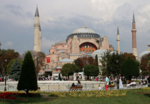 Hagia-Sophia-Istanbul-view-of-exterior-from-park