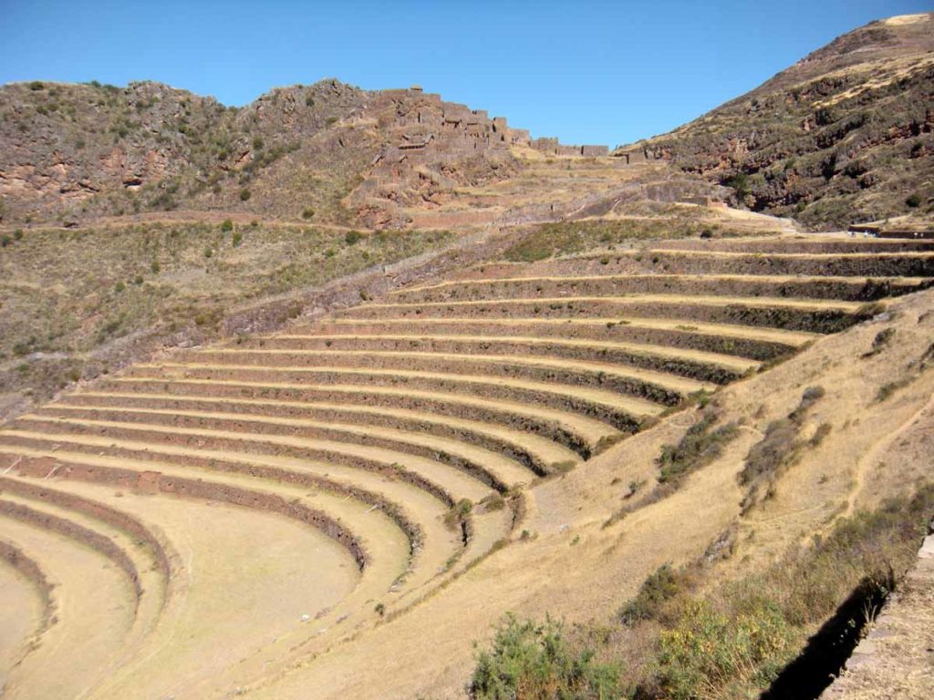 Peru-Pisac-ruins-agricultural-terraces