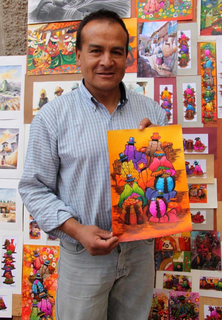Pisac-Peru-vendor-selling-art