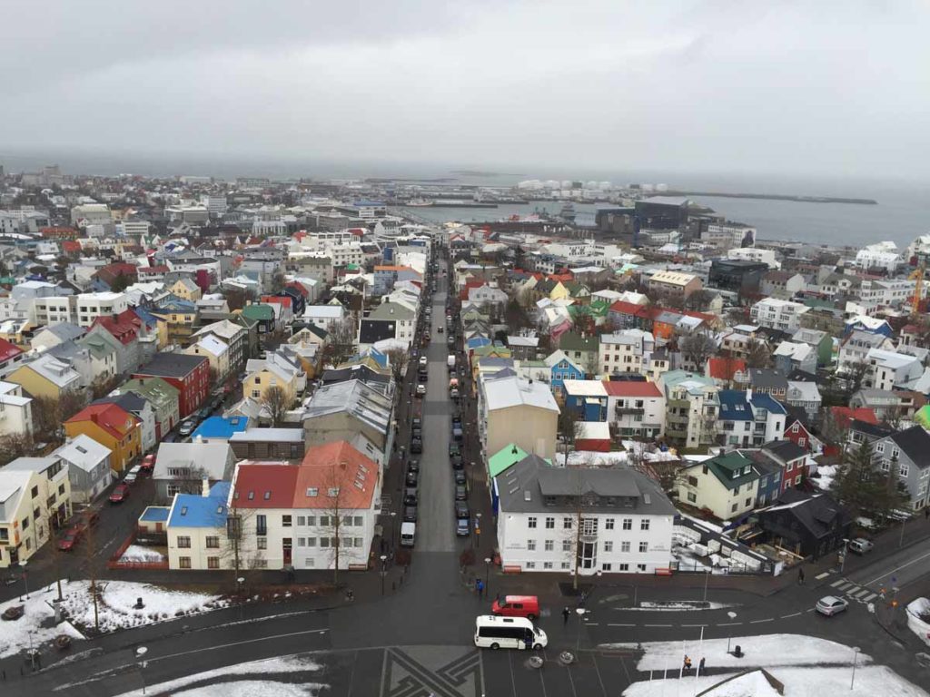 Reykjavik-Iceland-view-of-streets-from-tower