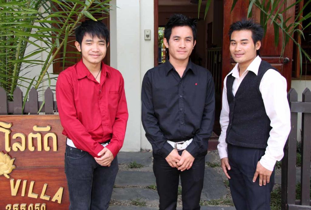 Laos-Luang-Prabang-Lotus-villa-staff