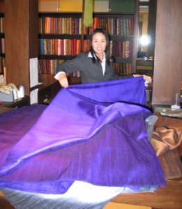 Thailand-thai-silk-purple-fabric