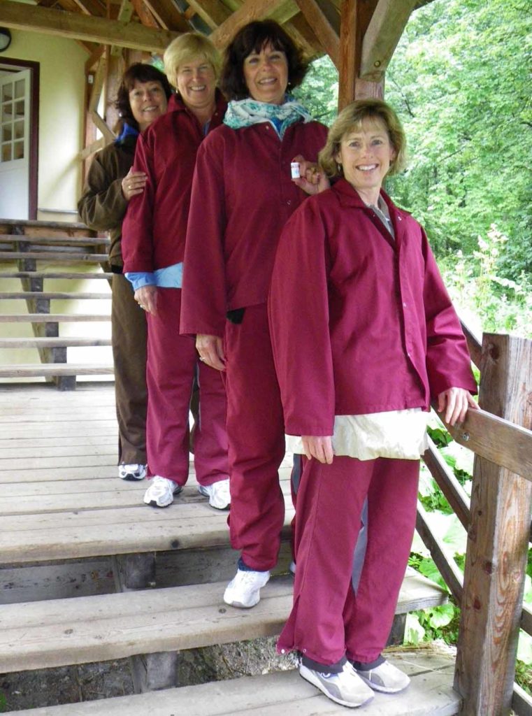 austria-hallstatt-salt-mine-tour-4-women-in-our-miners-clothes