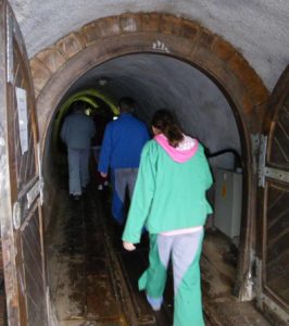 austria-hallstatt-salt-mine-tour-entering-tunnel