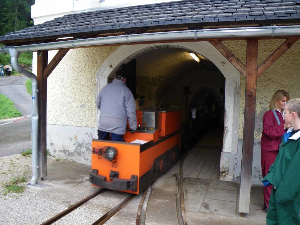 austria-hallstatt-salt-mine-tour-miners-train
