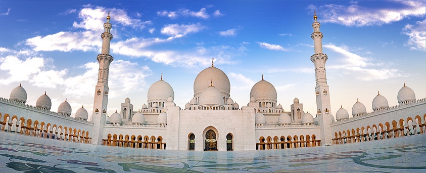 UAE-abu-dhabi-sheik-zayed-grand-mosque-panorama-view