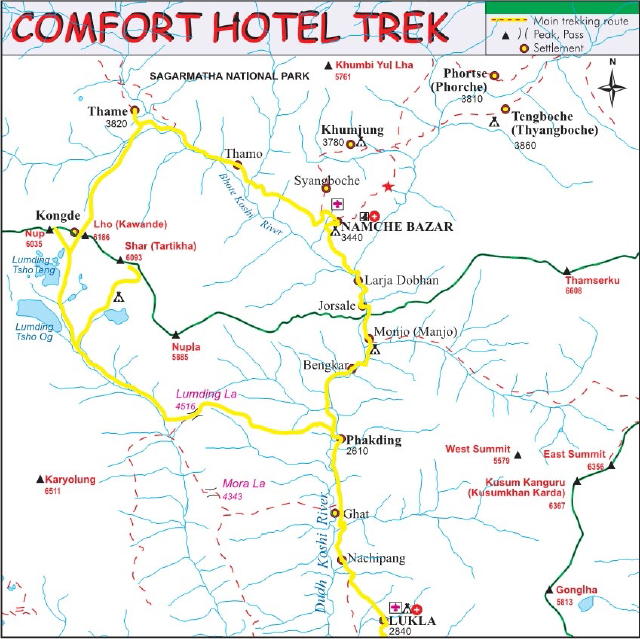 Nepal-trek-map
