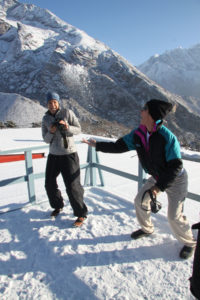 Nepal-snowball-fight