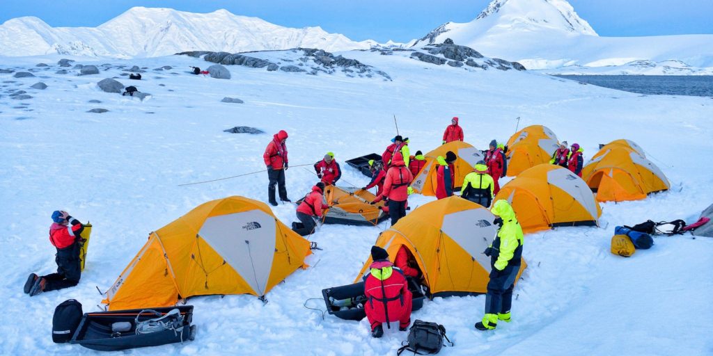Antarctica-ms-fram-camping-tent-setup