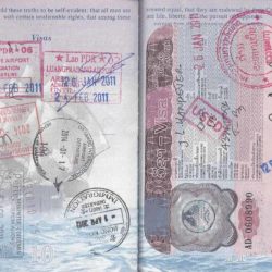 Laos-visa-passport-pages