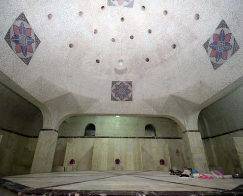 Turkey-Antalya-Demirhan-Hamam-hot-room-domed-ceiling