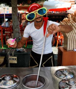 Turkey-Antalya-turkish-ice-cream-vendor