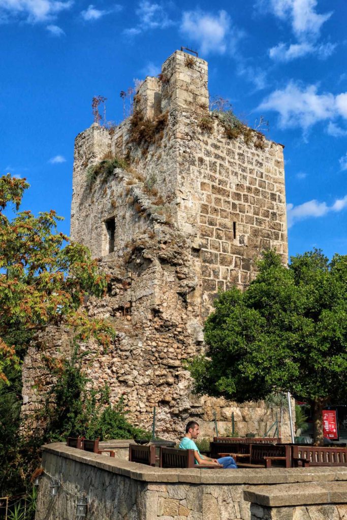 turkey-antalya-tower-old-city-walls