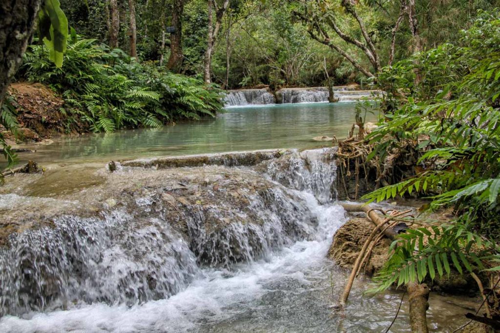 Laos-kuang-si-waterfall-park-natural-pool
