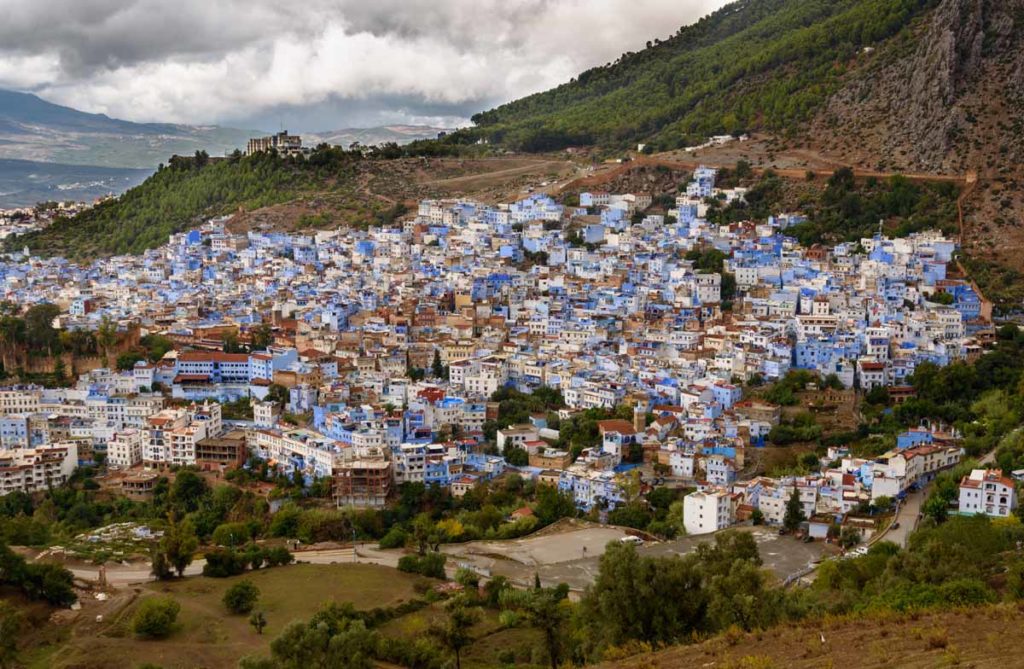 Morocco-Chefchaouen-view-from-hilltop