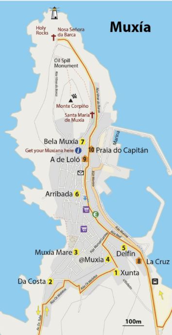 Spain-Muxia-map-of-town