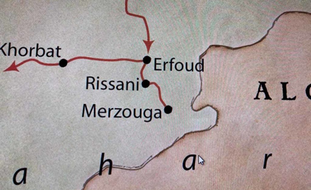 morocco-map-Desert-region