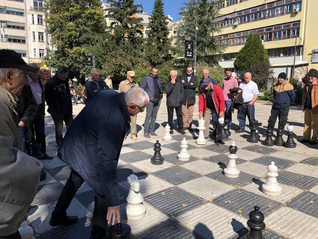 Bosnia-Sarajevo-outdoor-chess-game
