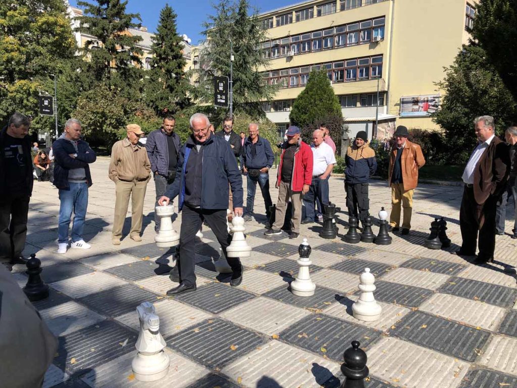 Bosnia-Sarajevo-outdoor-chess-game