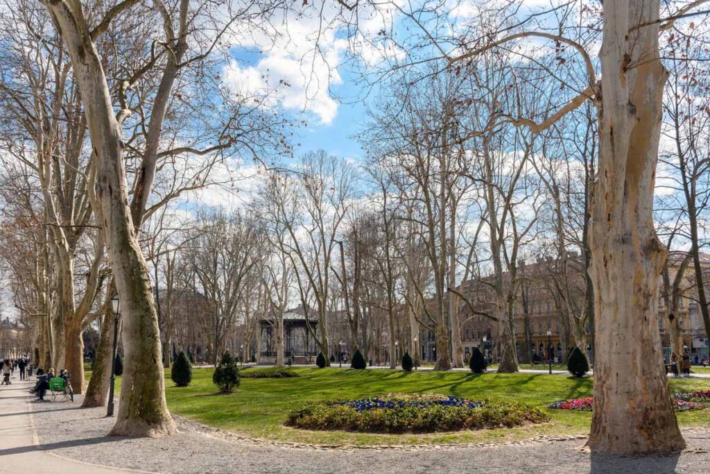Croatia-Zagreb-Zrinjevac-park