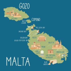 Maltese-Islands-map